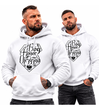 Bluza z kapturem  B-H-O CZARNY NAPIS